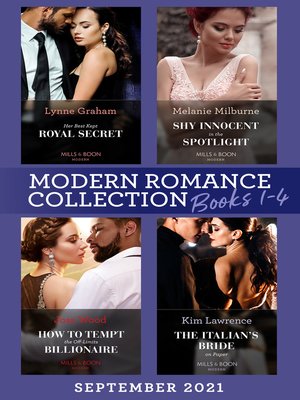 cover image of Modern Romance, September 2021, Books 1-4